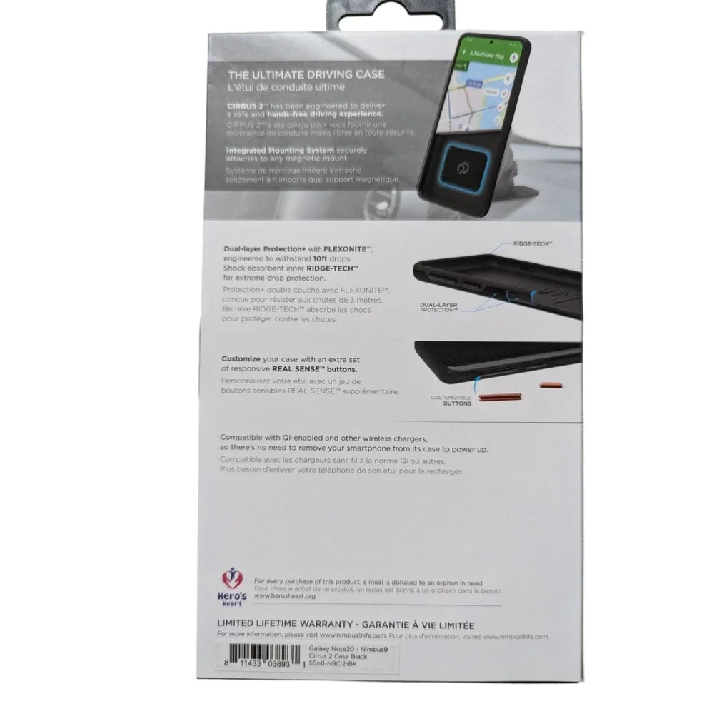 Nimbus9 Cirrus 2 Series Hard Case for Samsung Galaxy Note20 - Black W1